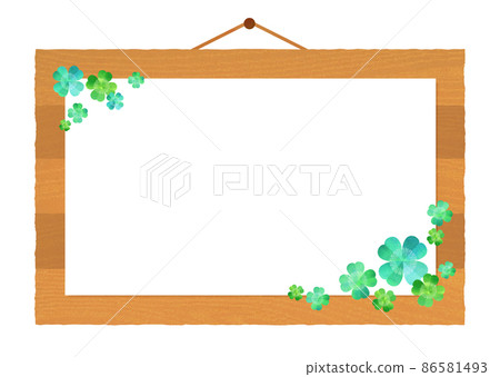 背景材料 招牌 佈告欄 三葉草 背景材料 招牌 佈告欄 三葉草 86581493