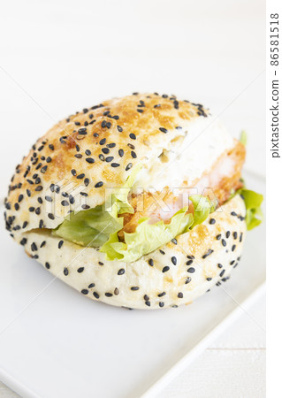 Delicious shrimp cutlet sandwich Delicious shrimp cutlet sandwich 86581518