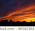 Beautiful sunset sky 86582364