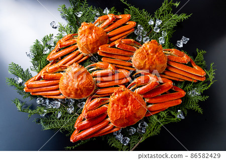 Crab luxury black background 86582429