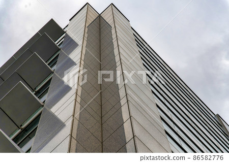 Corner of a high-rise building in a low-angle view at Salt Lake City, Utah Corner of a high-rise building in a low-angle view at Salt Lake City, Utah 86582776