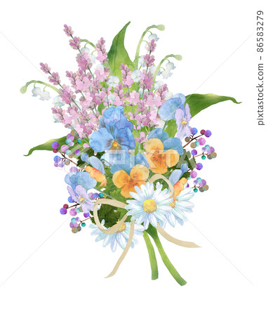 A bouquet of refreshing colors A bouquet of refreshing colors 86583279