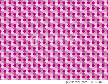 Hexagonal continuous seamless background background Honeycomb Hexagon Honeycomb graphic material Pink 86583632