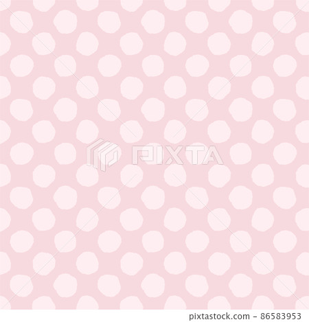 Hand-painted rough polka dot background material (large) [pink] 86583953