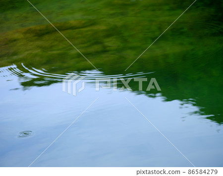 Clear stream Naga River surface and ripples Clear stream Naga River surface and ripples 86584279