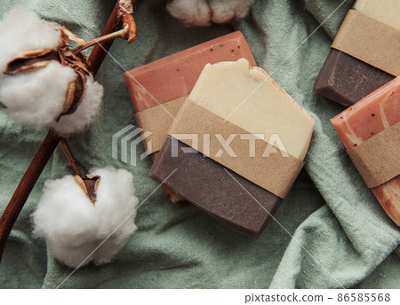 Handmade organic soap bars 86585568