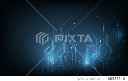 Circuit board texture technology background. 86585840