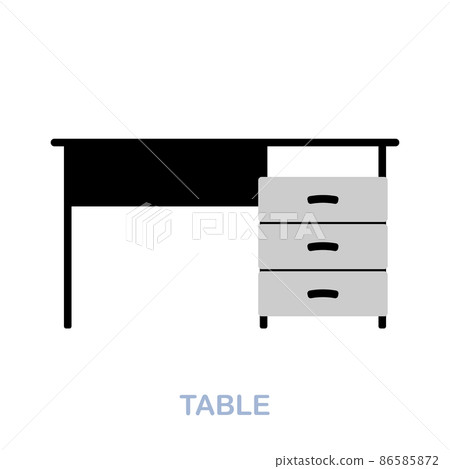 Table flat icon. Colored element sign from office tools collection. Flat Table icon sign for web design, infographics and more. Table flat icon. Colored element sign from office tools collection. Flat Table icon sign for web design, infographics and more. 86585872