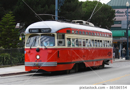 舊金山 MUNI 地鐵 F 線,復古電車 舊金山 MUNI 地鐵 F 線,復古電車 86586554