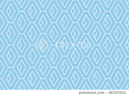 Abstract geometric pattern with stripes, lines. Seamless vector background. White and blue ornament. Simple lattice graphic design Abstract geometric pattern with stripes, lines. Seamless vector background. White and blue ornament. Simple lattice graphic design 86587632