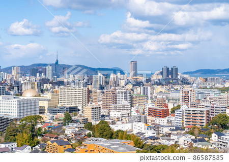 《Fukuoka Prefecture》 Scenery of Fukuoka City (taken from Minami Park) 《Fukuoka Prefecture》 Scenery of Fukuoka City (taken from Minami Park) 86587885