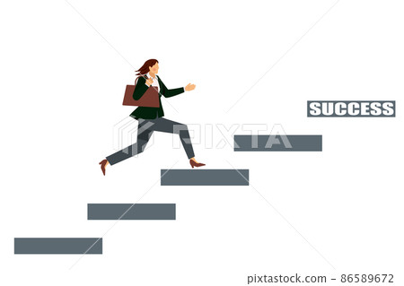 Hurry up the running stairs 8 Life-size yellow race Female businessman avatar Infographics Successful career white background Hurry up the running stairs 8 Life-size yellow race Female businessman avatar Infographics Successful career white background 86589672