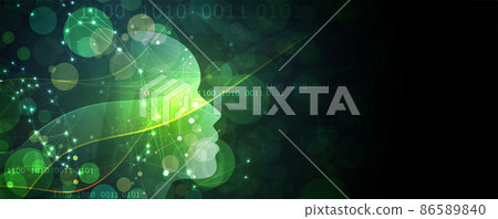 Conceptual technology illustration of artificial intelligence 86589840