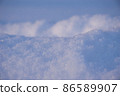 Fluffy powder snow 86589907