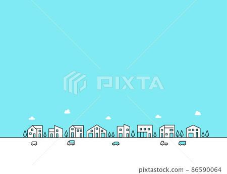 城市景觀矢量素材 城市景觀矢量素材 86590064