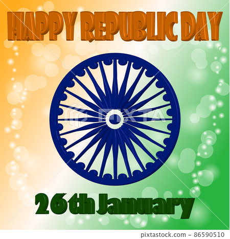Happy Indian Republic day celebration poster or banner Happy Indian Republic day celebration poster or banner 86590510
