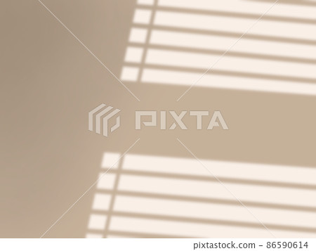 帶有百葉窗陰影的米色背景 86590614