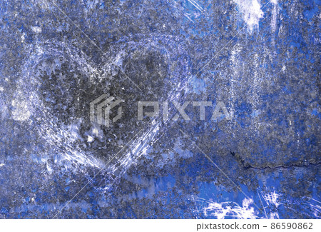 Grunge blue heart Grunge blue heart 86590862