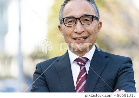 Business senior suit portrait Business senior suit portrait 86591313