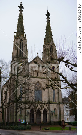 Stradtkirche or City church is protestant church in Baden-Baden, Germany Stradtkirche or City church is protestant church in Baden-Baden, Germany 86591510