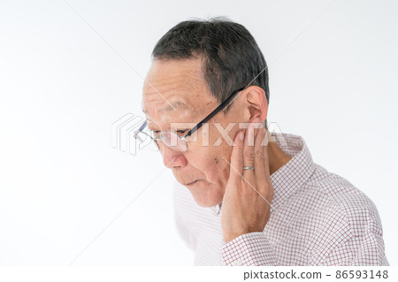 Senior ear deafness Senior ear deafness 86593148
