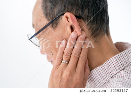 Senior ear deafness Senior ear deafness 86593157