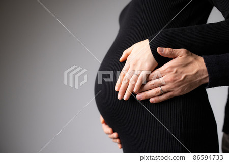 Maternity photo black knit dress Maternity photo black knit dress 86594733