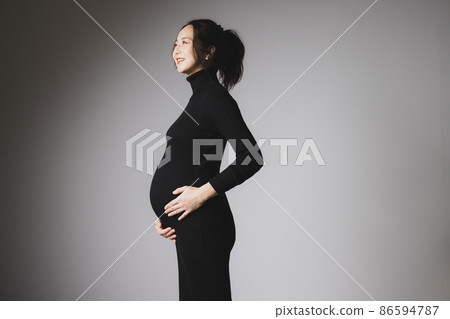Maternity photo black knit dress Maternity photo black knit dress 86594787