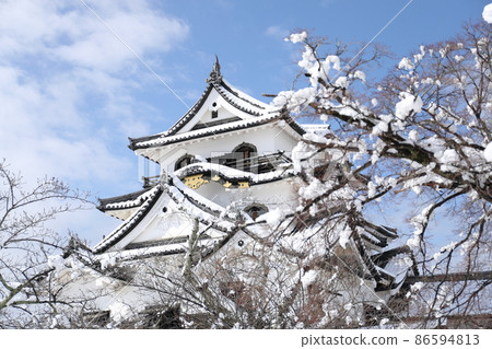 彥根城堡雪景 彥根城堡雪景 86594813