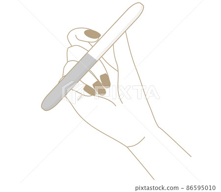 指甲護理歸檔插圖以塑造 86595010