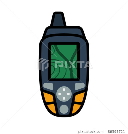 Icon Of Portable GPS Device Icon Of Portable GPS Device 86595721