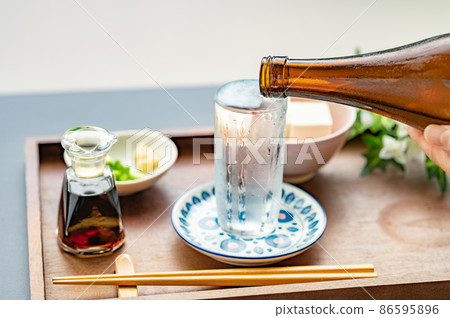 夏天的清酒和冷豆腐 夏天的清酒和冷豆腐 86595896