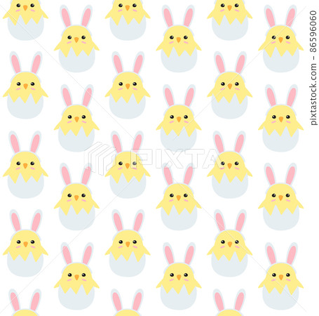 Vector seamless pattern of easter chick Vector seamless pattern of easter chick 86596060