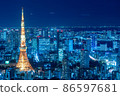 東京夜景（東京塔） 86597681