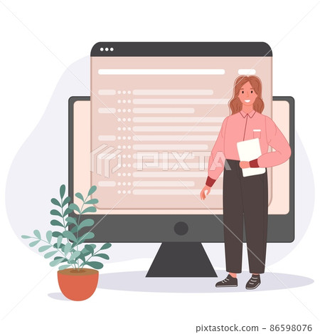 Software developing programmers makes... - Stock Illustration [86598076 ...