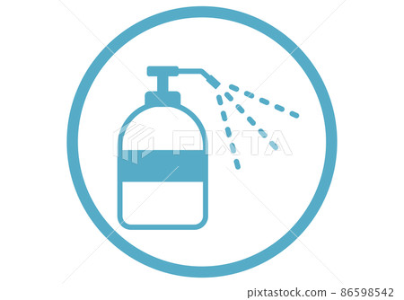 Infection control icon disinfection Infection control icon disinfection 86598542