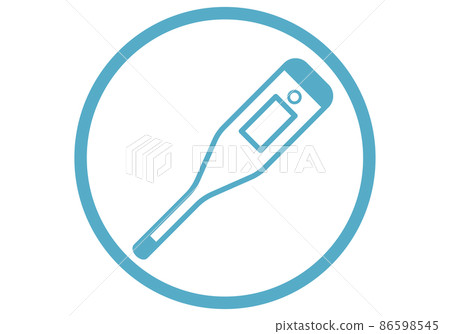 Infection control icon Body temperature measurement Infection control icon Body temperature measurement 86598545