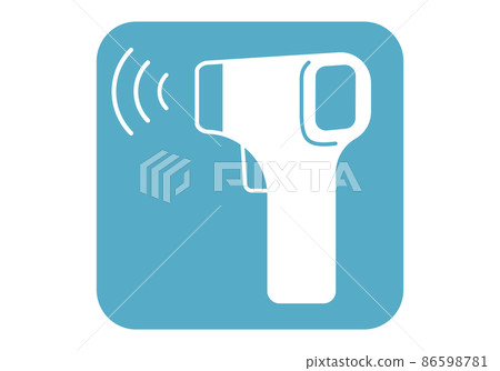 Infection control icon temperature measurement Infection control icon temperature measurement 86598781