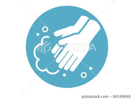 Infection control icon Hand wash 86599040