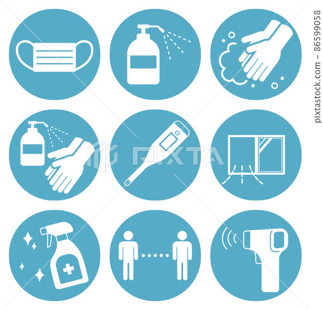感染控製圖標集 感染控製圖標集 86599058