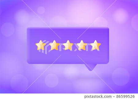 Giving Five Star Feedback CSAT, Consumer review concept. Customer Satisfaction Rating 3d illustration. Reviews stars, Net Promoter Score, Customer Effort Score and recommendations vector illustration Giving Five Star Feedback CSAT, Consumer review concept. Customer Satisfaction Rating 3d illustration. Reviews stars, Net Promoter Score, Customer Effort Score and recommendations vector illustration 86599526