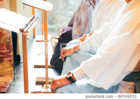 Image of Japanese-style and Japanese-style wedding ceremony Image of Japanese-style and Japanese-style wedding ceremony 86599553