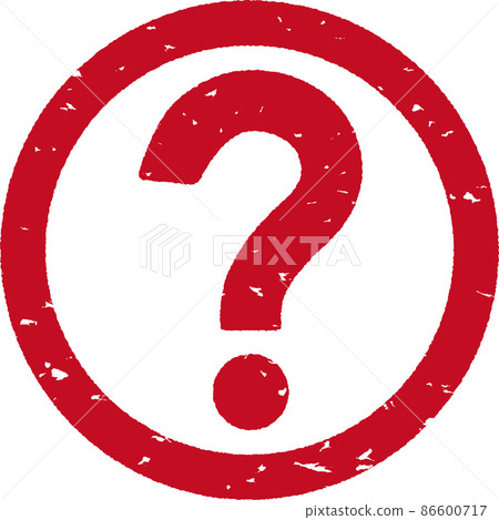 Question mark stamp material no.03 86600717