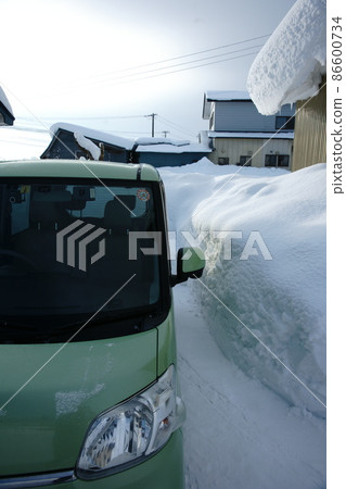 雪國風光，某農家風光 86600734