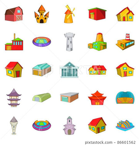 Frame icons set, cartoon style Frame icons set, cartoon style 86601562