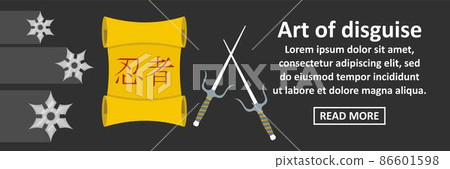 Art of disguise banner horizontal concept 86601598