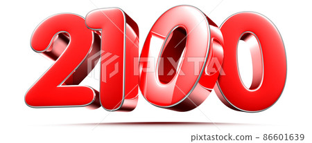 number 2100 red. number 2100 red. 86601639