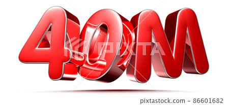 40m red. - Stock Illustration [86601682] - PIXTA