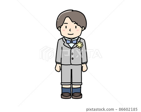 Illustration of a boy in formal wear Illustration of a boy in formal wear 86602185