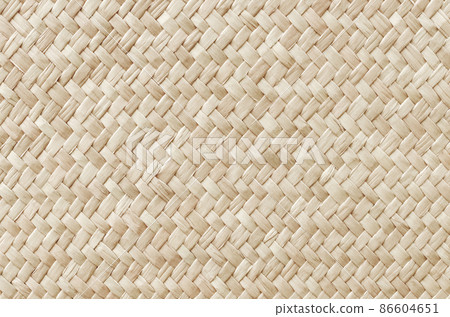 Pattern of reed weaving mat with vintage style for background and design art work. 86604651